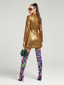 gold blazer
