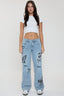 L Light Blue Rips