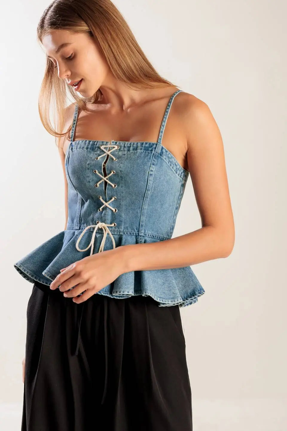 Denim Top Glamourous Grace