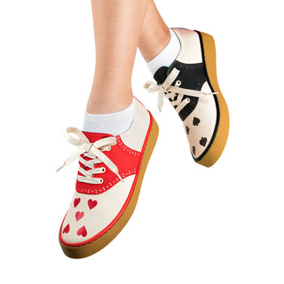 Hearts Women's Casual Sneakers - Glamourous Grace
