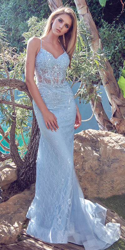 Juliet 250 Embellished Lace Mermaid Dress - Glamourous Grace