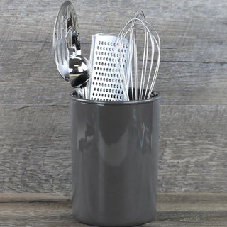 Large Plastic Utensil Holder, Charcoal