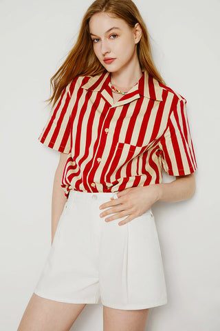 The Pleated Fun Short HJ117 - Glamourous Grace
