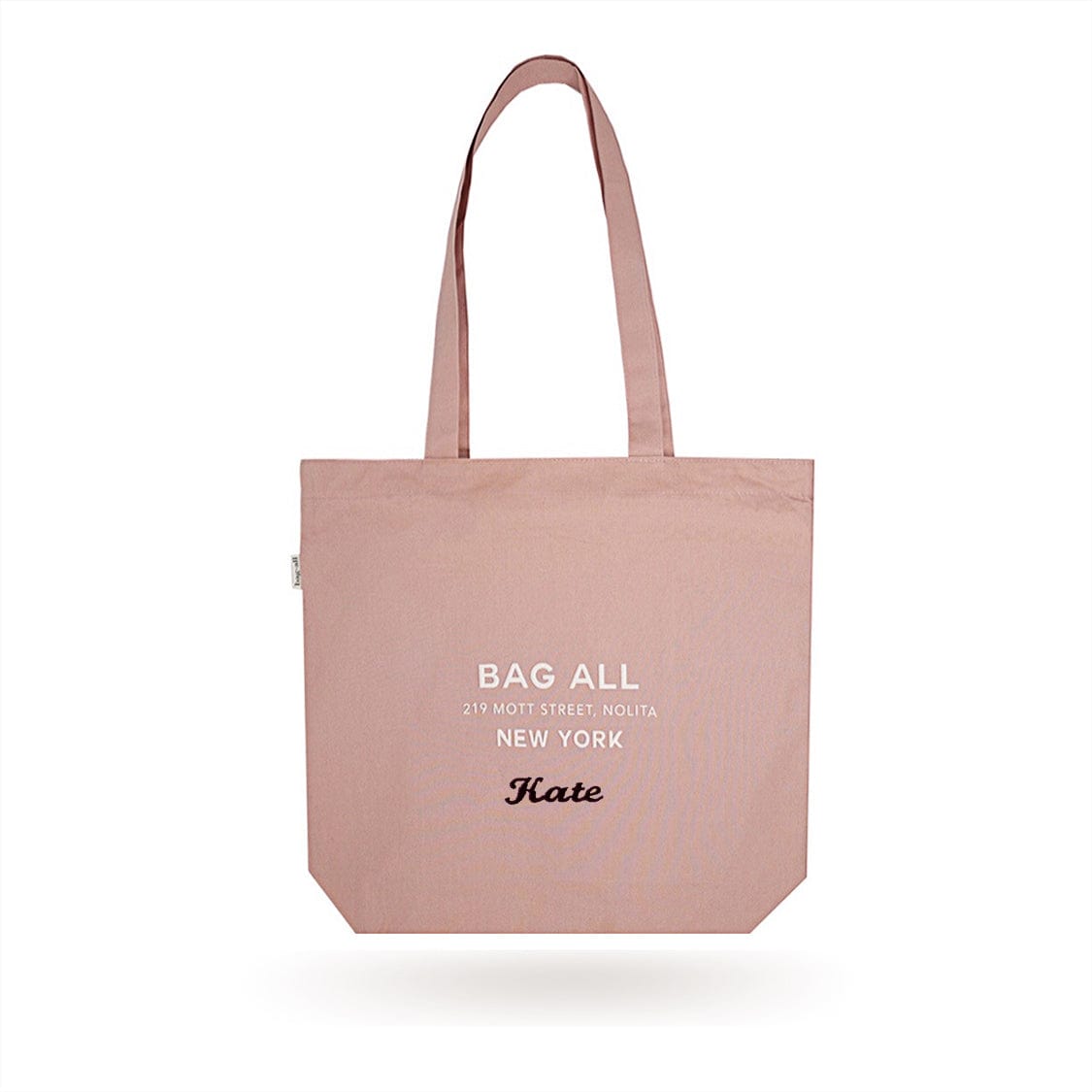 New York City Tote with Zipper and Inside Pocket – Pink/Blush - Glamourous Grace
