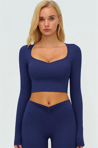 The Lushness Long Sleeve Crop top