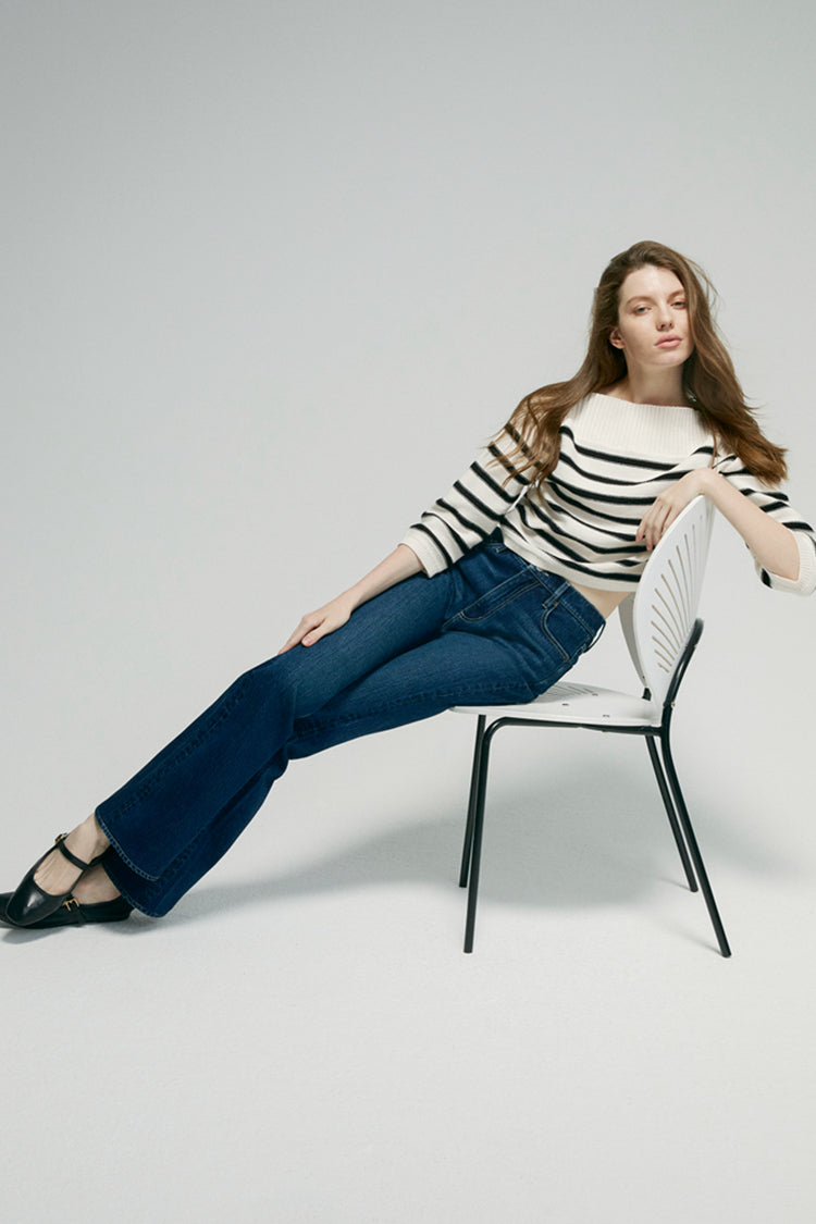 Barbara High Rise Bootcut Jeans HJ004 - Glamourous Grace