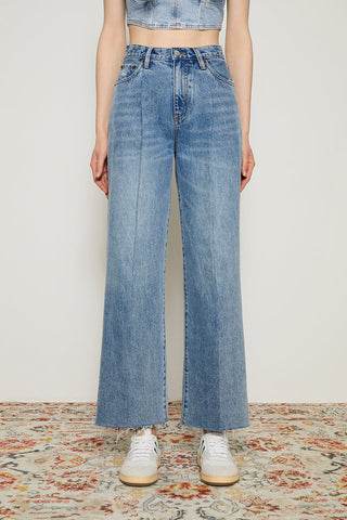 CHILL Pleat Straight Ankle Jeans HJ133 [FINAL SALE] - Glamourous Grace
