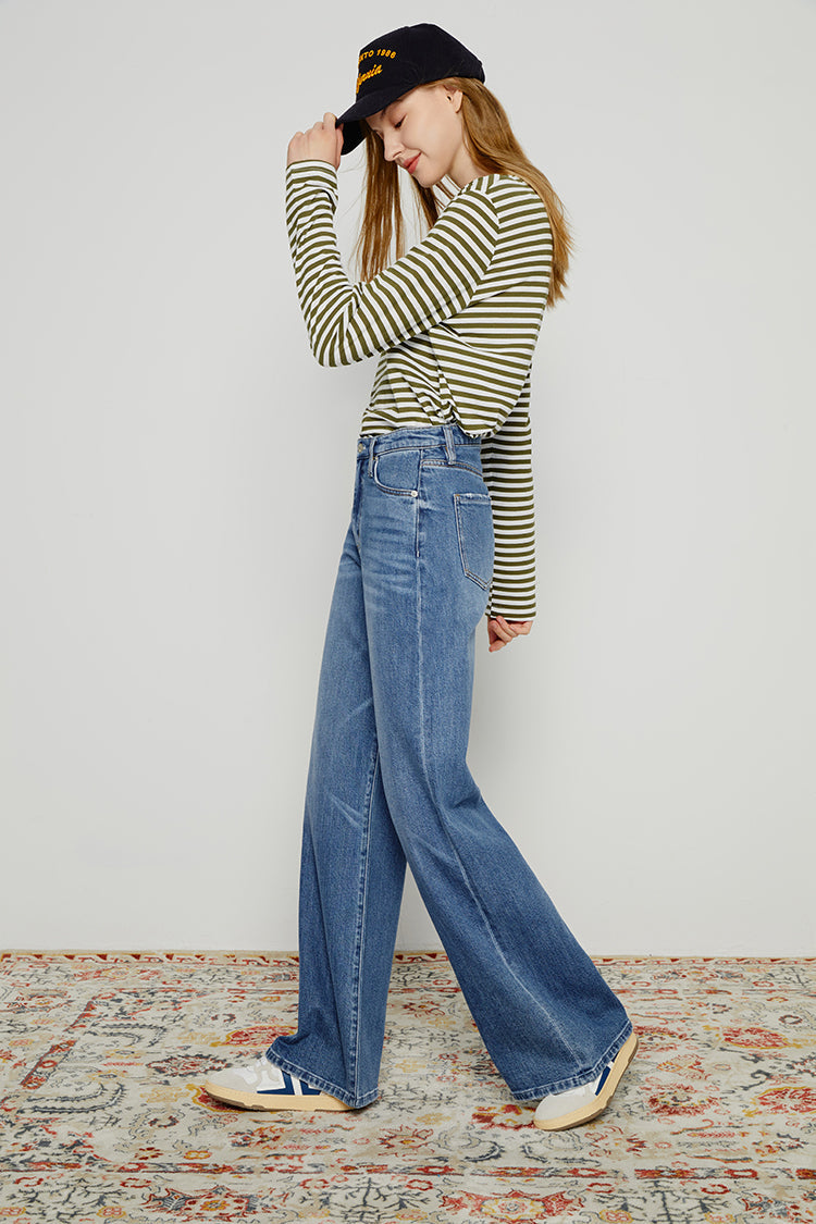 Angeles High Rise Baggy Jeans HJ103 - Glamourous Grace