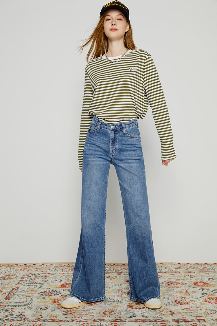 Angeles High Rise Baggy Jeans HJ103 - Glamourous Grace