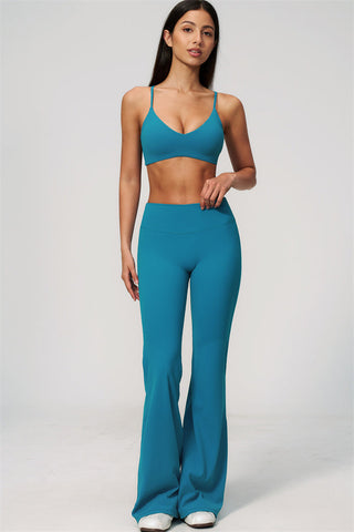The Zura Sports Bra Flared Leggings 2-Piece Set