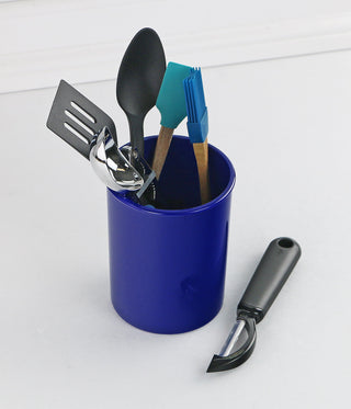 Mini Plastic Utensil Holder, Indigo