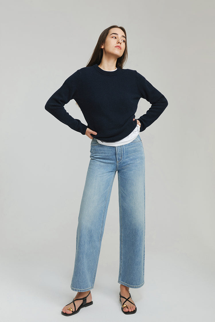 The Cityer Crop Wide Jeans HJ009 - Glamourous Grace