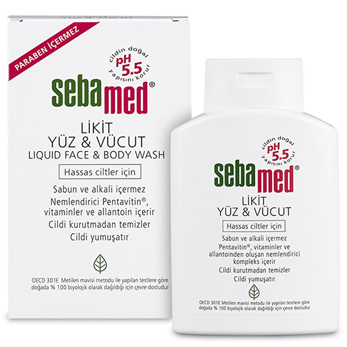 Sebamed Liquid Face and Body Cleanser - Gentle pH 5.5 Skincare for Sensitive Skin, Moisturizing & Vitamin-Enriched - Glamourous Grace