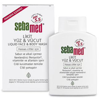 Sebamed Liquid Face and Body Cleanser - Gentle pH 5.5 Skincare for Sensitive Skin, Moisturizing & Vitamin-Enriched - Glamourous Grace