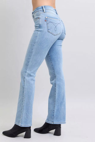 Judy Blue Mid Rise Thermal Bootcut Jeans