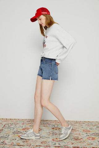 High Rise Denim Shorts HJ167 [FINAL SALE] - Glamourous Grace