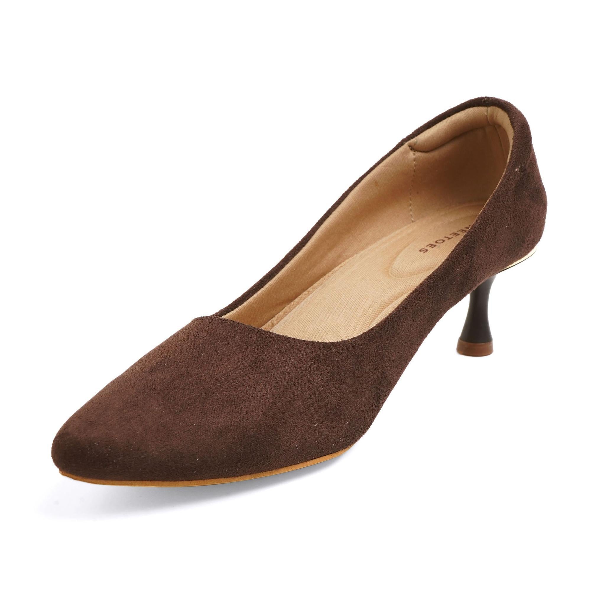Truffle - Suede Pumps - Glamourous Grace