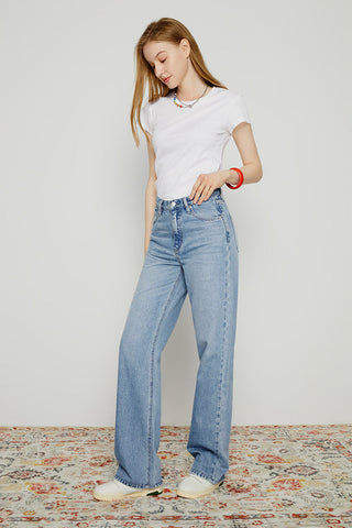 Coney Island Whitefish High Rise Wide Jeans HJ007 - Glamourous Grace