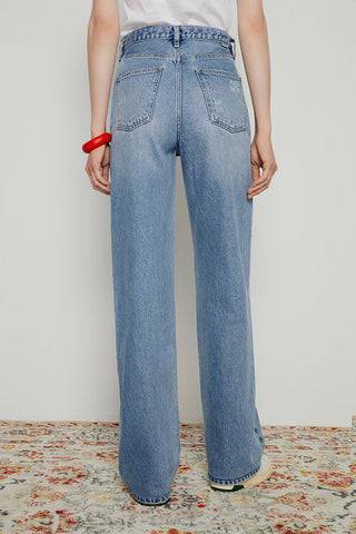 Coney Island Whitefish High Rise Wide Jeans HJ007 - Glamourous Grace