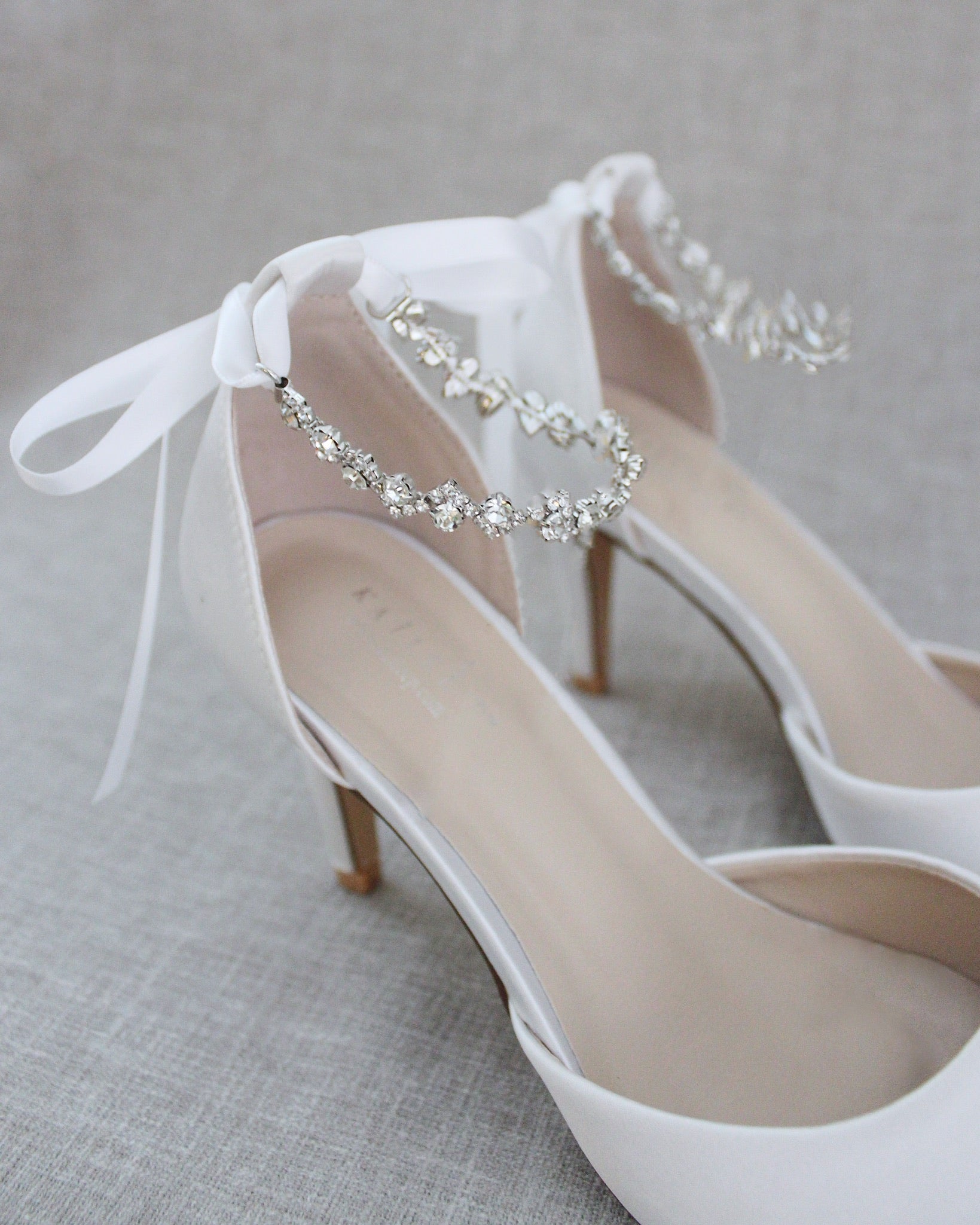Wedding Pumps with Amaryllis Crystal Strap