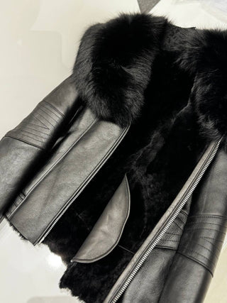 Genuine Shearling Lamb Leather Jacket