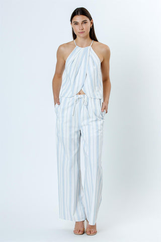 Santorini Striped Halter Top