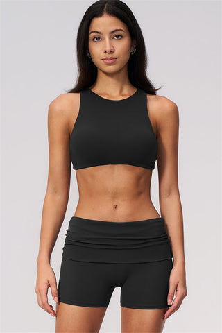 The Twirl Open Back Sports Bra Shorts 2-Piece Set