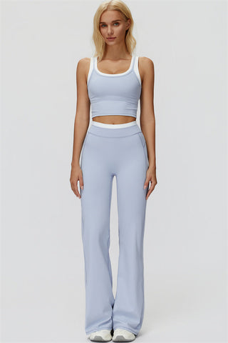 The Canyon Crop Tank Flared Leggings 2-Piece Set