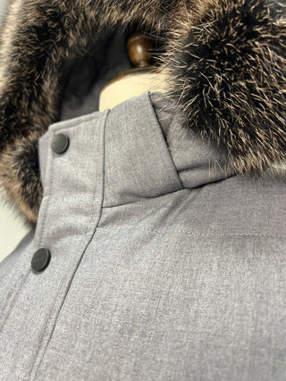Men's Genuine Fur Trim Sorona® Fill Coat