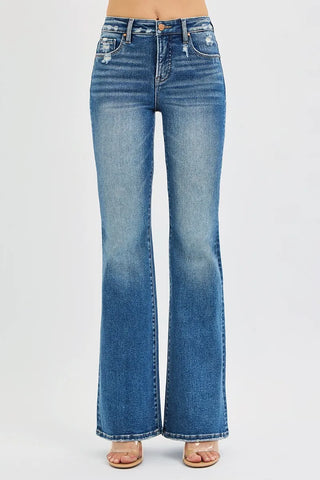 RISEN Tummy Control High Rise Flare Jeans