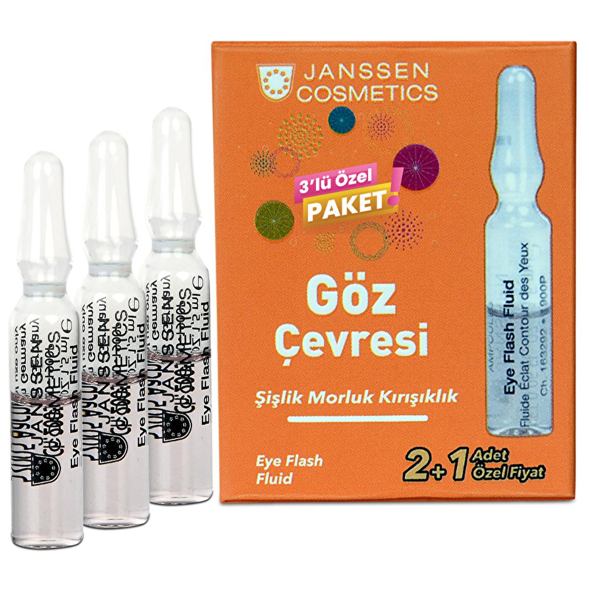 Janssen Cosmetics Anti-Wrinkle Eye Serum Ampoules - Anti-Aging Skincare with Peptide Complex & Hyaluronic Acid - Glamourous Grace