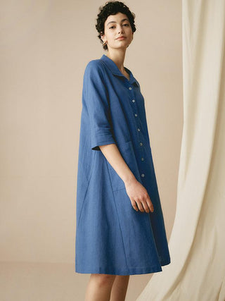 100% Linen Shirt Dress MADISON - Glamourous Grace