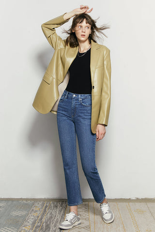 Activity Grrrl High Rise Kick Crop Jeans HJ017 - Glamourous Grace