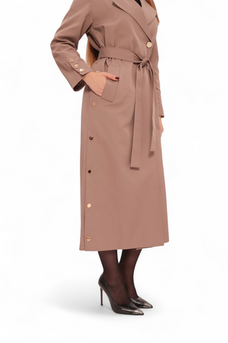 Jackie Trench Coat in British Tan