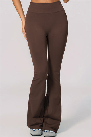 The Velvetine Halter Sports Bra Flared Leggings 2-Piece Set