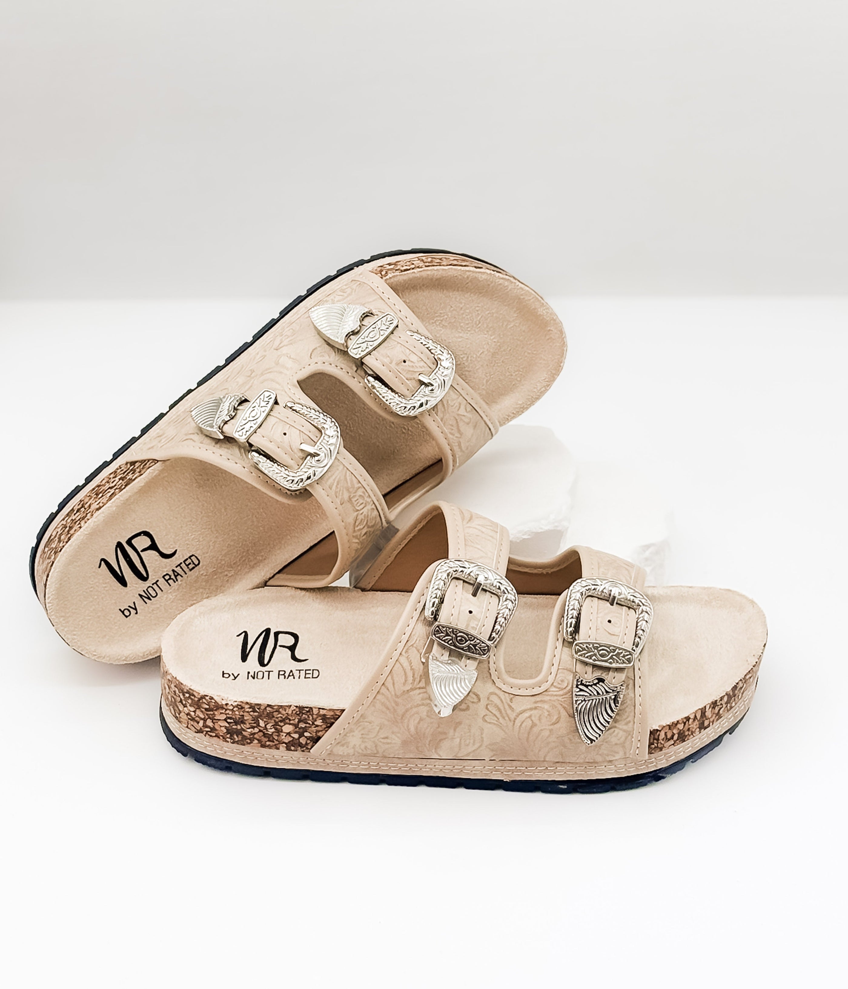 Morgana Western Sandal in Green - Glamourous Grace