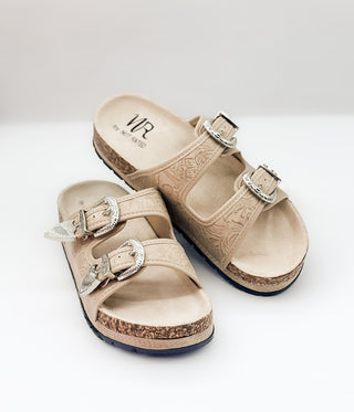 Morgana Western Sandal in Green - Glamourous Grace
