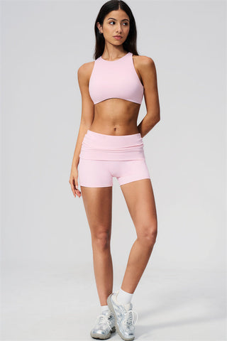 The Twirl Open Back Sports Bra Shorts 2-Piece Set