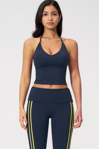 The Evoke Crop Top Capri Leggings 2-Piece Set