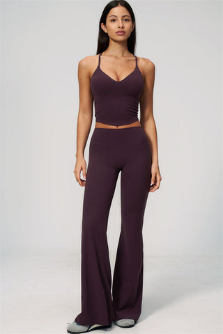 The Zura Tank Top Flared Leggings 2-Piece Set