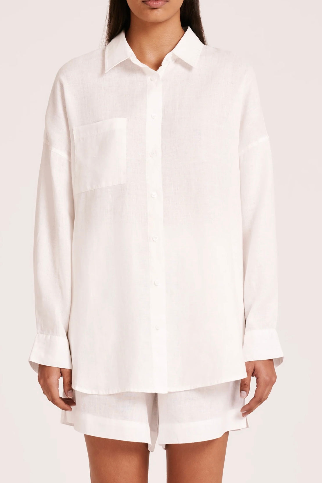 Lounge Heritage Linen Shirt | White - Glamourous Grace