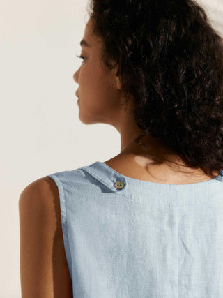 100% Linen Sleeveless Dress SIENNA - Glamourous Grace