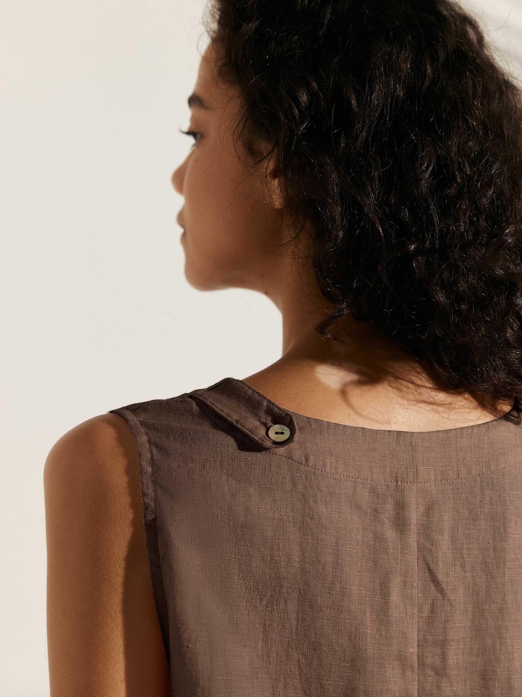 100% Linen Sleeveless Dress SIENNA - Glamourous Grace