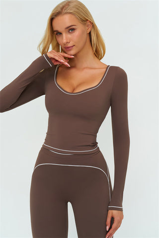 The Amara Long Sleeve T-shirt Flared Leggings 2-Piece Set