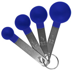 Reston Lloyd Measuring Cups Set of 4, Nesting Plastic Measuring Spoons with Easy to Read Markings - BPA Free, Kitchen Tool for Baking & Cooking, Indigo