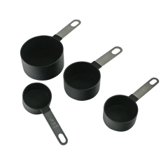4pc Measuring Cup Set, Black