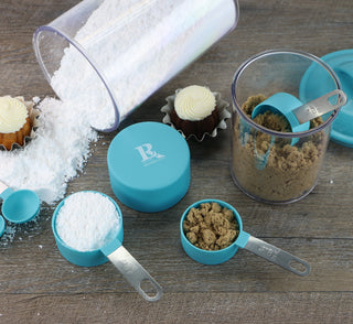 4pc Measuring Cup Set, Turquoise