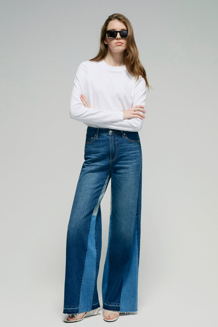 Shadow Split Wideleg Jeans HJ056 - Glamourous Grace