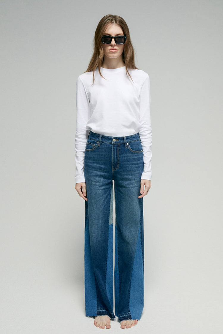 Shadow Split Wideleg Jeans HJ056 - Glamourous Grace