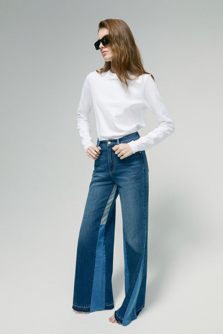 Shadow Split Wideleg Jeans HJ056 - Glamourous Grace